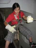 21.05.2009 Abseilbungen an & in der  Alten Malzfabrik  in Hamersheim.